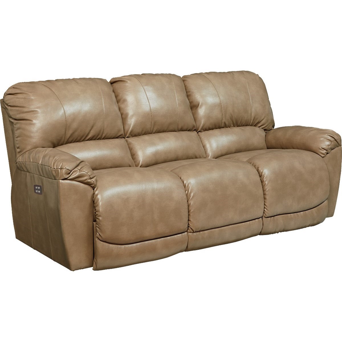 Leather reclining sofa sale with charging station